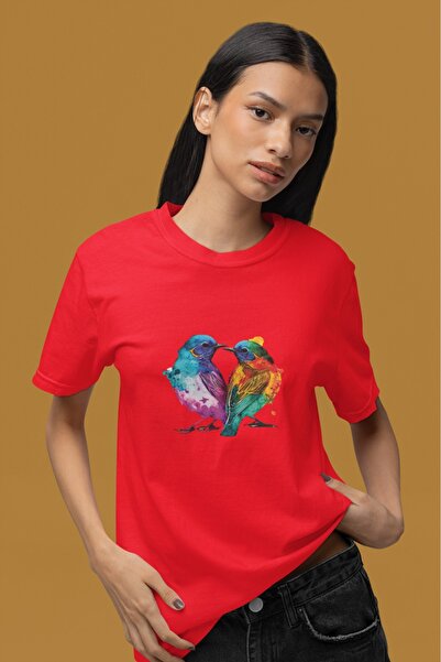 ArtYus Unisex Bărbați/Femei Colorat Pasăre Colorat cu imprimeu supradimension...