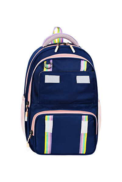 great bags Kapaklı Kore Model Kız Çocuk Ortopedik Sırt Destekli İlkokul Çantası Folyolu Beslenme Ve Kalemlik