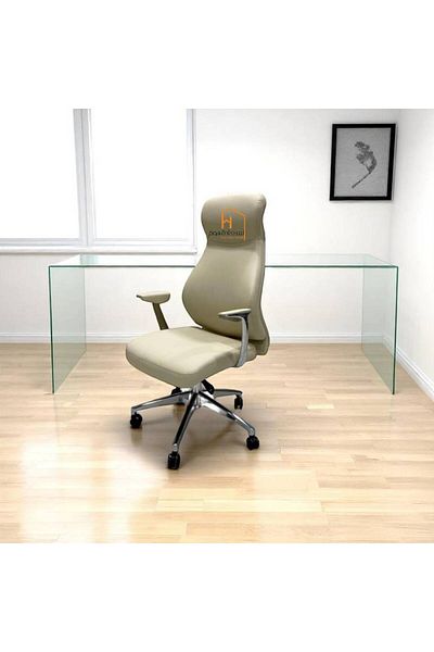 Al Saada Home Premium Swivel Office Chair 120×65×60 - Beige