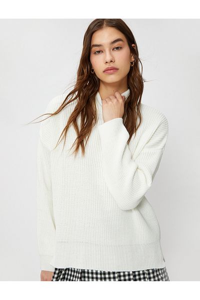 Koton 4Wal90102Ht Model Ecru Women's Sweater