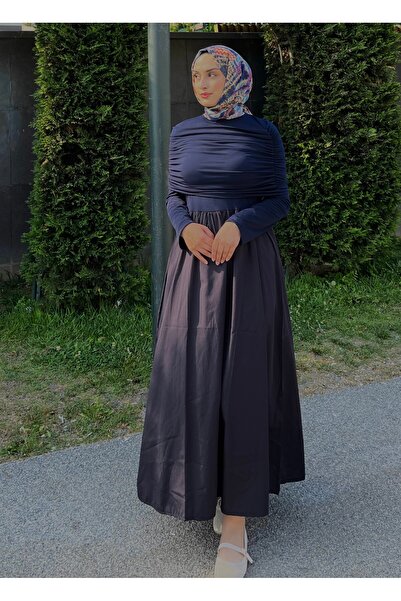 RABİASCARF KADIN DRAPELİ TESETTÜR ELBİSE