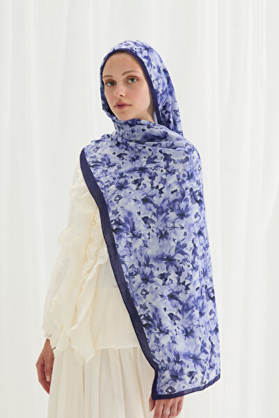 cs camellia scarf Şal Olivia Kraş - Albastru închis