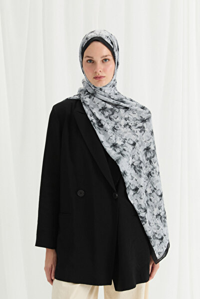 cs camellia scarf Olivia Kraş Σάλι - Μαύρο