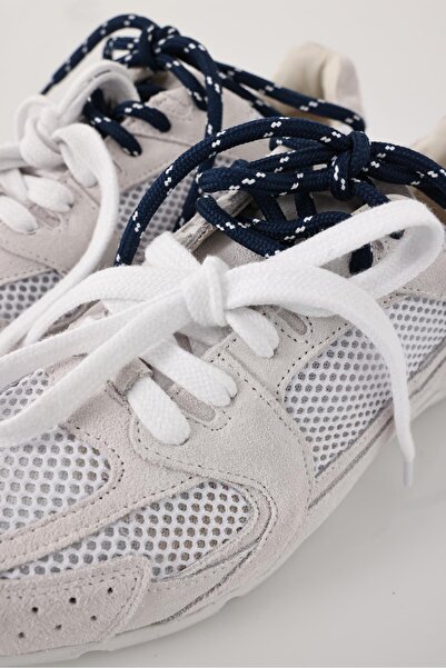 5in1Canpolat Λευκό διχτυωτό αθλητικό παπούτσια 24301