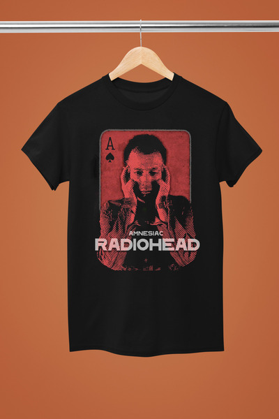 MAGORS تيشيرت روك من القطن بأكمام قصيرة وطبعة راديوهيد