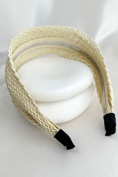 Modex Knitted Mesh Lightweight Hair Band Shaped Design Crown