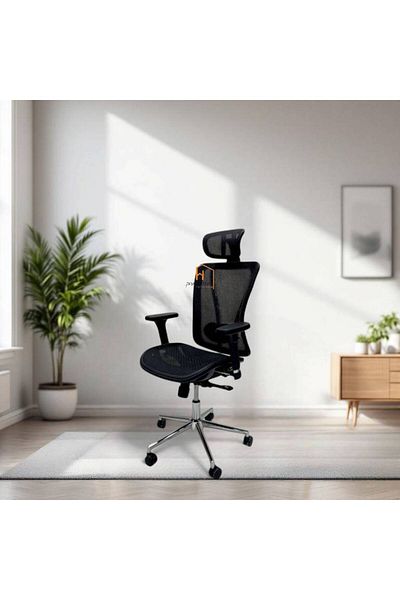 Al Saada Home Premium Rotating Office Chair 130×65×60 - Black