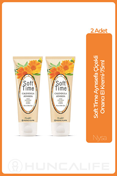Huncalife Soft Time Aynısefa Çiçekli Onarıcı El Kremi 75 ml - 2 Adet