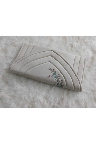 SNOOZYL Prayer set of embroidered padded sponge rug and prayer sheet, excellent soft cool material to give you comfort with a Quran house