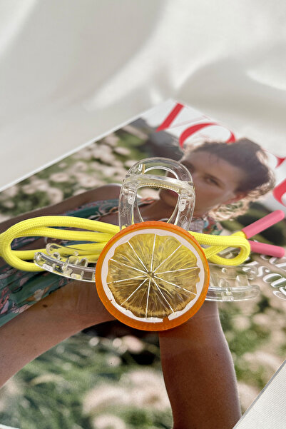 Modex Orange Orange Slice Yellow Rope Detail Transparent Clamp Buckle (12cm)