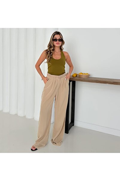 GÜLSEVEN بنطلون بحزام خصر