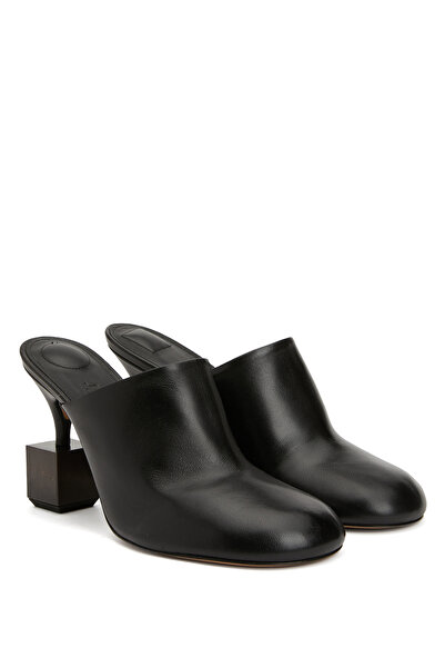 JACQUEMUS The Bisou Siyah Kadın Deri Terlik