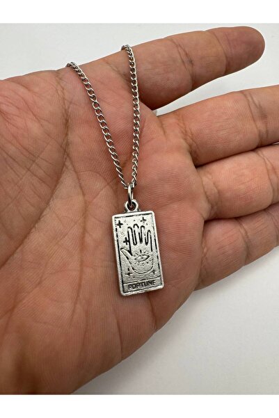 Yuchicly قلادة على شكل بطاقة التارو من فورتشن - إكسسوار روحاني للرجال والنساء...