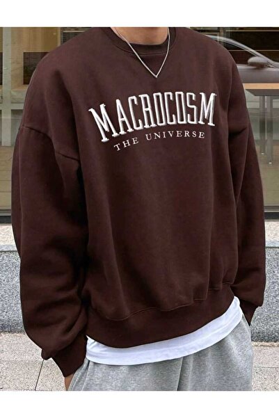 Harajuku Style Καφέ με στάμπα Oversize Unisex