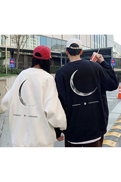 Harajuku Style Lover cu imprimeu Black Moon