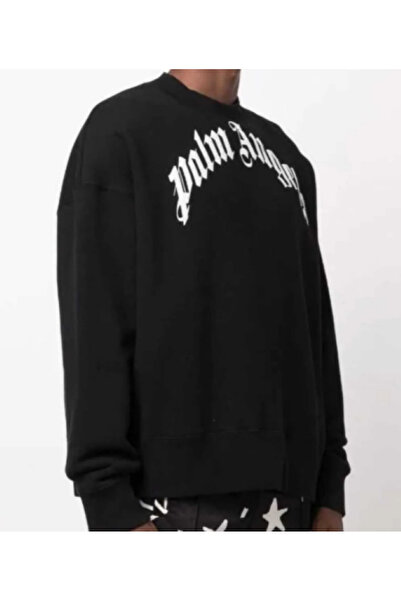 Harajuku Style Negru, cu imprimeu Palm Angels, cu 3 fire, de iarnă, oversize,...