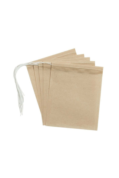 HIC 100-Piece Chlorine-Free Unbleached Paper Tea Bags 3.875 x 3.125 Inch
