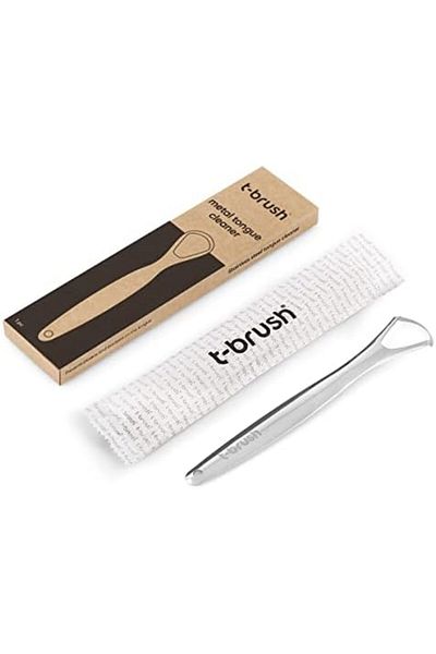 TBRUSH t-brush Tongue Cleaner | Stainless Steel Lifetime Usage | Easy to Clean with Water Only | Suitable f