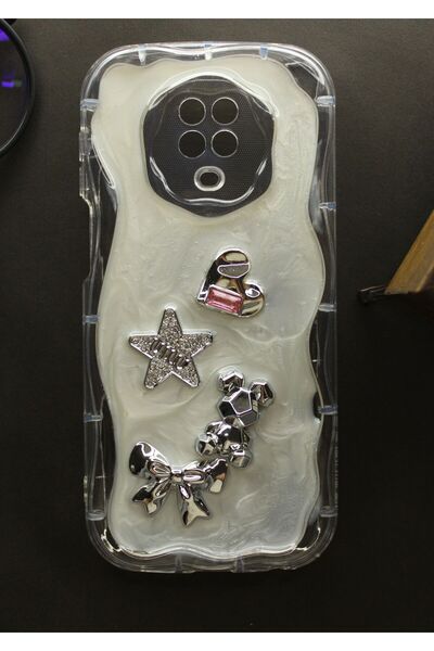 tcover Redmi Note 9 Pro Kılıf Epoksi Dekorlu Kabartmalı Kapak