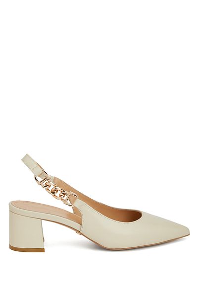 George Hogg Off-White Leather Gova