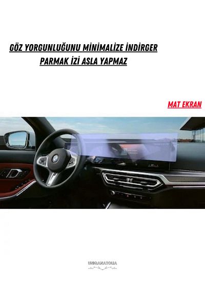 UniqAnatolia Bmw I7 Instrument Cluster and Information Display Compatible Matte Screen Protector