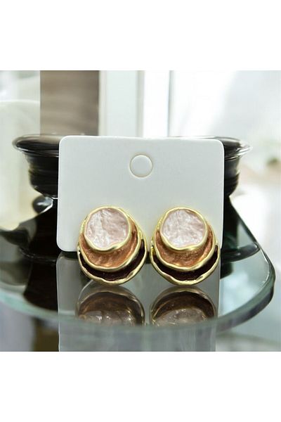 Candy Colorful Round Earrings
