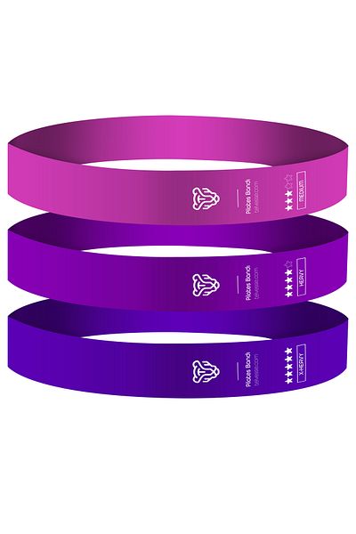 Soft Kare Set of 3 Pilates Resistance Bands – Pink Tone Loop Band Squat and Exercise Closed End