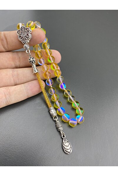 Tesbih Store سبحة من الحجر الطبيعي الكوارتز الحراري (8 ملم)