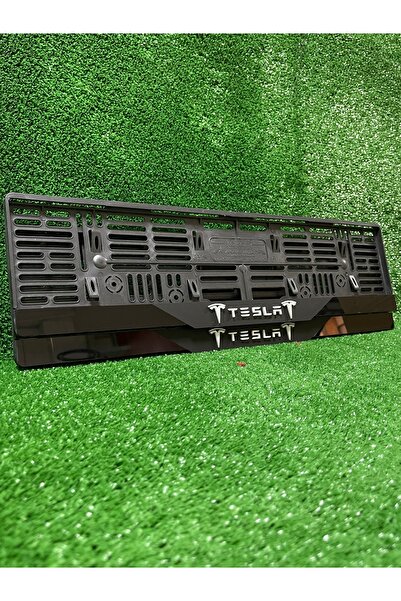 PP Pleksi Otomobil Plakalık Dubai Model Tesla Logolu uyumlu Plakalık