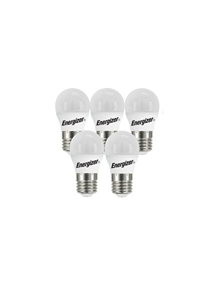 Energizer Set 5 becuri LED mini Energizer, 4.9W, E27, 470 lumeni, 6500K, lumina rece, clasa energetica F