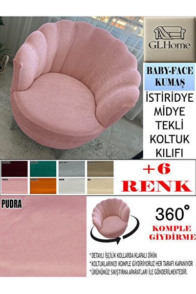 Home BABYFACE KUMAŞ TEKLİ & BERJER KOLTUK KILIFI, PAPATYA,İSTİRİDYE, MİDYE MODEL KOLTUK KILIFI