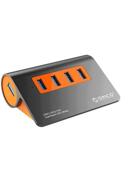 Orico Hub USB 3.1 Gen2 M3H4-G2-EU-OG, 4 porturi USB 3.0, cablu de 100 cm