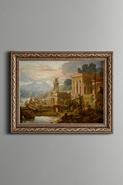 epiqart Zafer Tapınağı - Vintage Desenli Çerçeve
