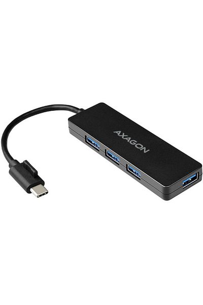 Axagon Hub USB HUE-G1C, 4 porturi USB 3.2 Gen1 la USB Type-C