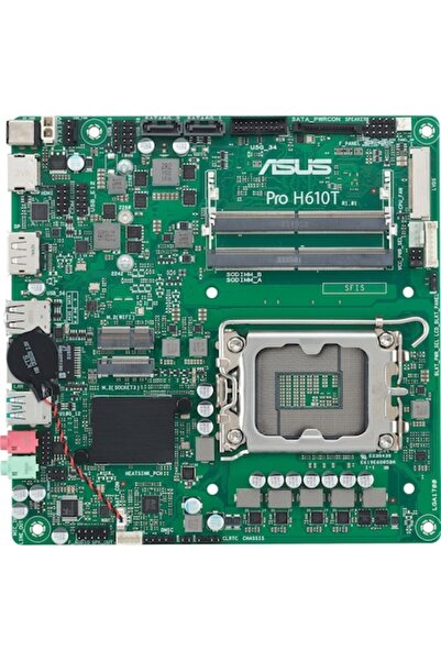 ASUS Placă de bază, PRO H610T-CSM, 64GB, Intel, 1700, DDR5, tmITX
