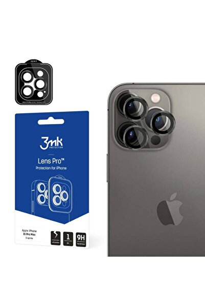 3MK Protecție de cameră Lens Protection Pro Graphite pentru iPhone 15 Pro Max