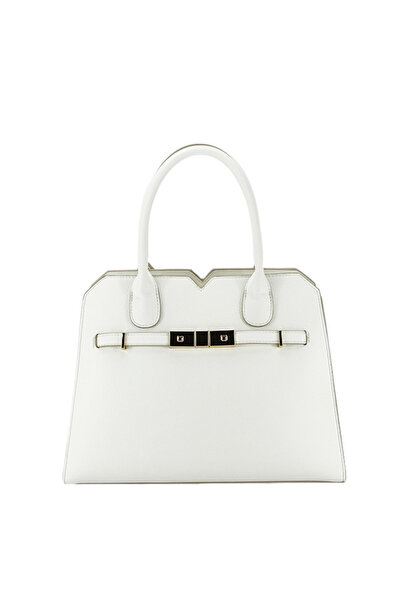 Diana&Co Πολυτελής λευκή τσάντα LJX3559-5 16