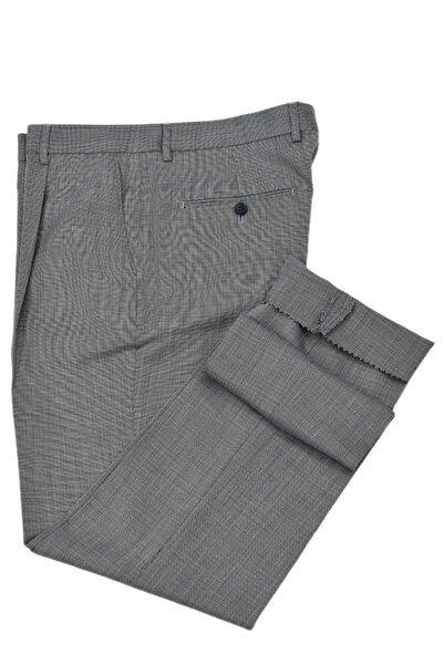 KAMER Men's Pleated Classic Fabric Trousers P1182 Bgl-St04763