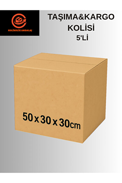 SOFT 50x30x30 Karton Koli - B Dalga Tek Oluk (GRAMAJLI) - 5'li Taşıma & Kargo...