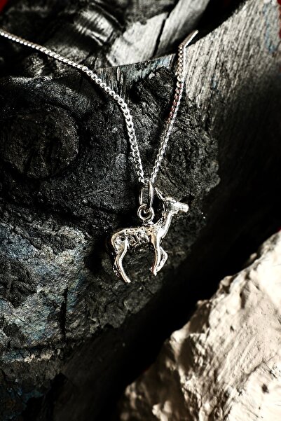 Ebrar Silver Gümüş Ceylan Kolye 925 Ayar Gümüş Mini Ceylan Figürlü Unisex Kolye
