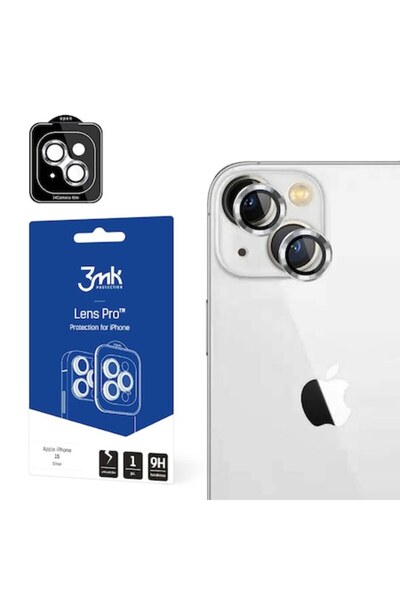 3MK Φιλμ προστασίας κάμερας, προστασία φακού Pro Silver για iPhone 15
