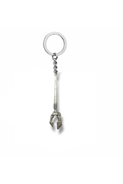 Herşey Nota Breloc cu figurină cu vârf de suliță – Accesoriu unisex în stil războinic cu finisaj Zamak