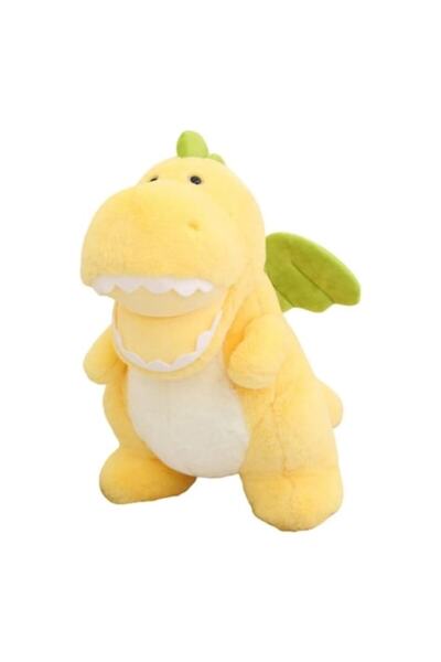MASHASHOP Dinosaur plush toy, yellow/light green, 50 cm