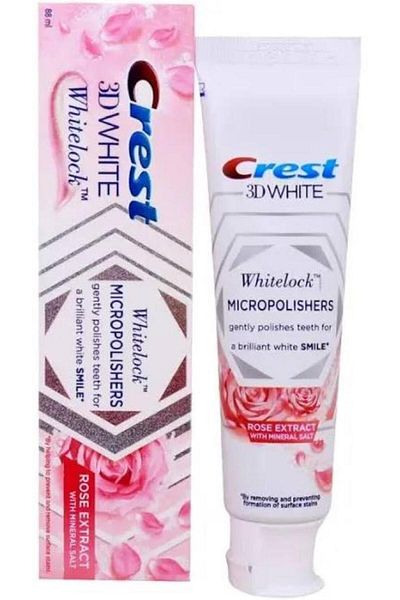 CREST معجون أسنان ثري دي وايت لوكس روز 88 مل