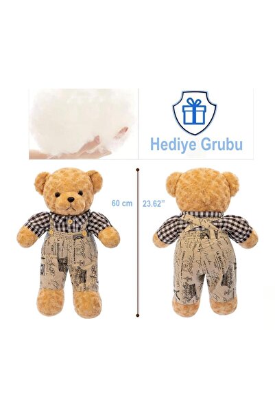 Tıfıl Toys Kıyafetli Ayı 60 CM Figür Peluş Oyuncak - Büyük Peluş Oyuncak - TG...