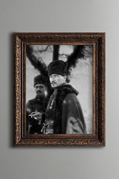epiqart Atatürk - Vintage Desenli Çerçeve