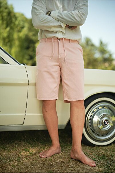 OUTFİT MAN Bermuda Loose Fit Shorts Salmon
