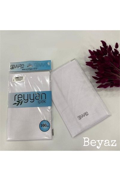 REYYAN Plain White Writing with Silk Bag 100cm Patternless White Embroidery Writing