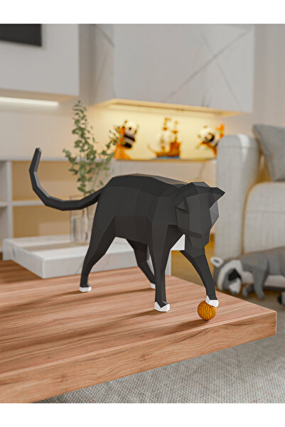 YSY AKROBAT ديكور حائط ثلاثي الأبعاد على شكل قطة أكروبات | نموذج لغرفة الأطفال والمراهقين | نشاط الهواية DIY