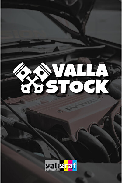 Yalıgraf Reklam Tabela Autocolant Valla Stock Oto, Autocolant Auto 20x8 cm